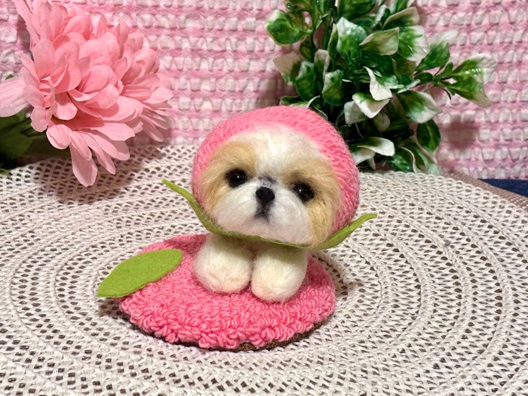 ♡yunotomo⭐️商品♡羊毛フェルト♡シーズーちゃん♡