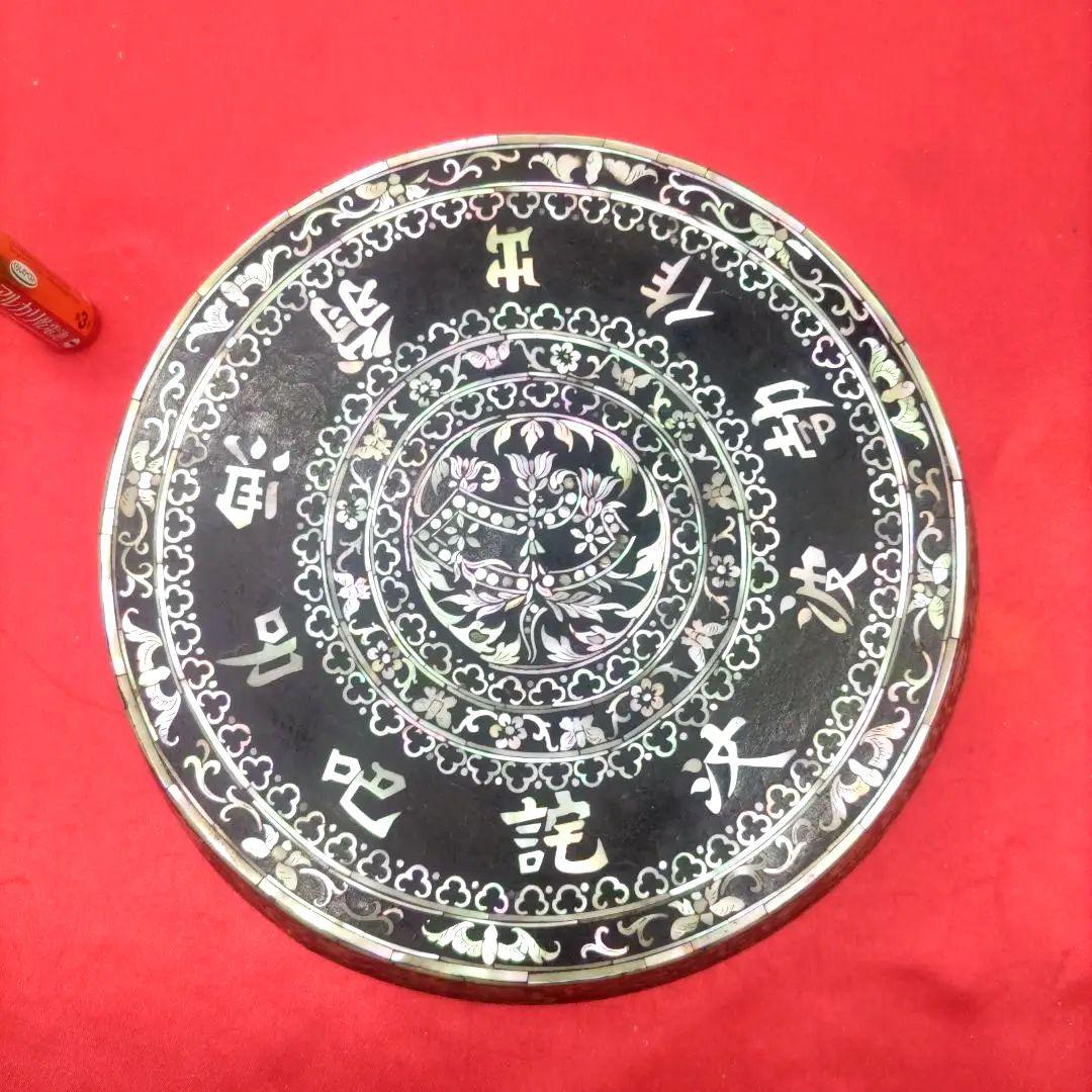 螺鈿　螺鈿細工　李朝　朝鮮美術　中国美術　インテリア　置物　華台　香炉台