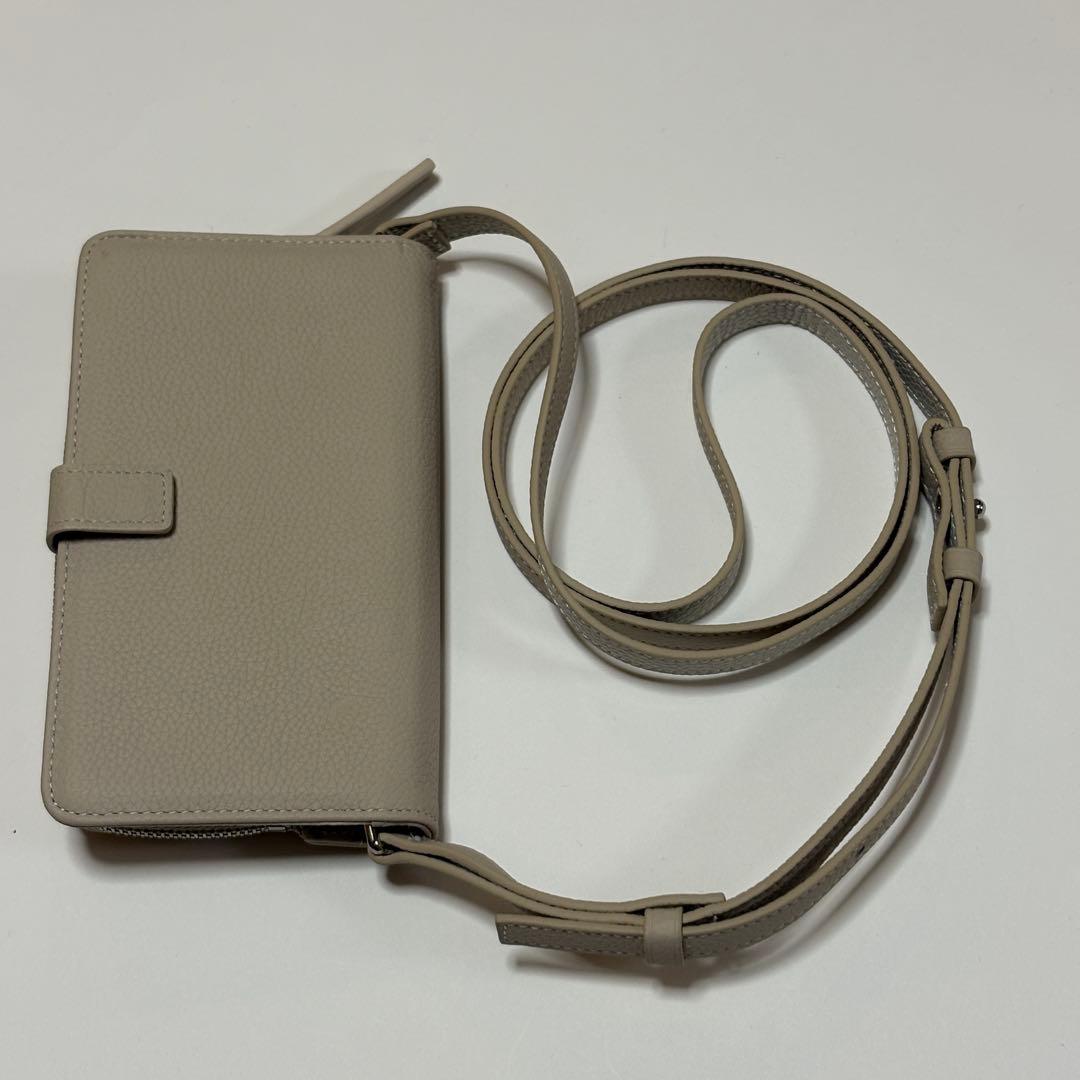 【新品未使用】デミュウDEMIU スマホケース ベージュ マルチサイズ