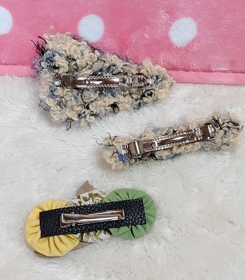 発送済み❀ハンドメイドバレッタセットHANA様❁⃘*.゜御専用❁⃘*.゜
