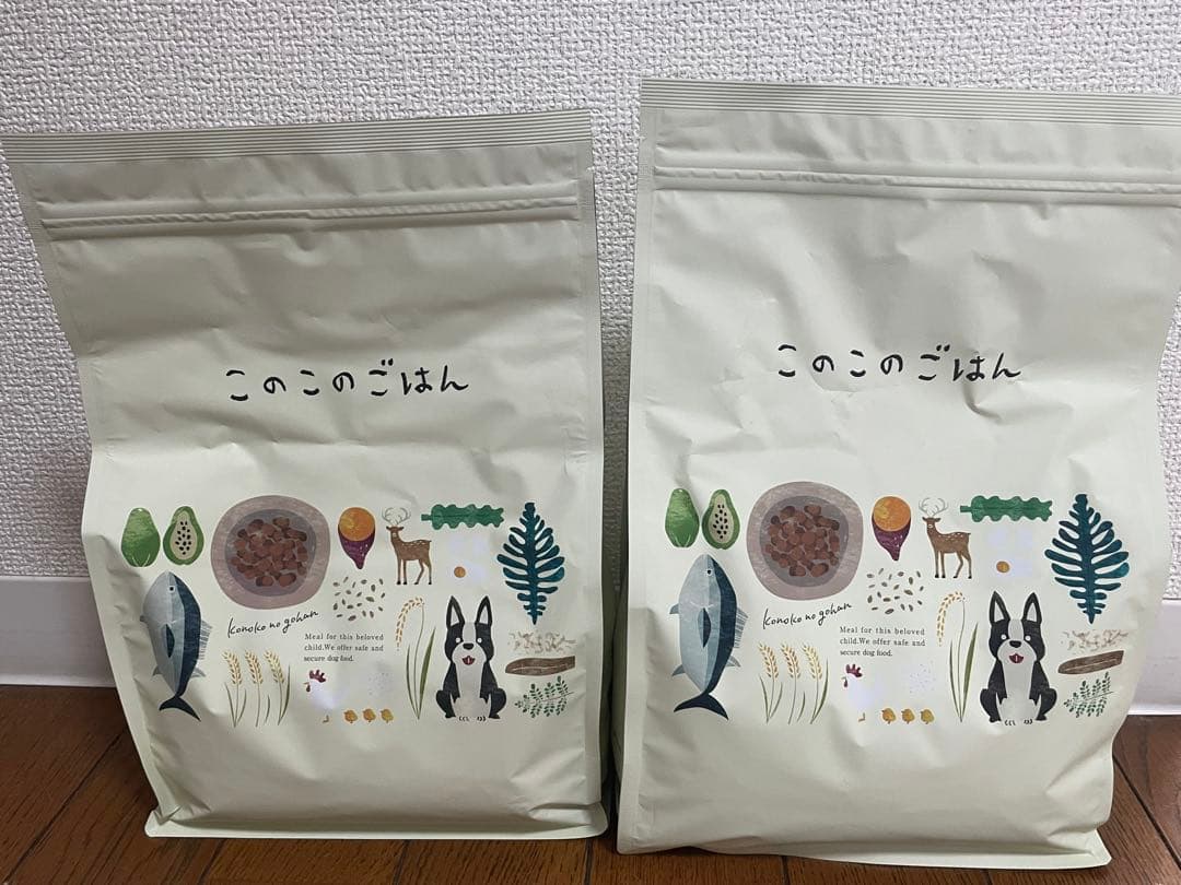【未開封】このこのごはん　ドッグフード　1kg×2袋　賞味期限2026.5.7